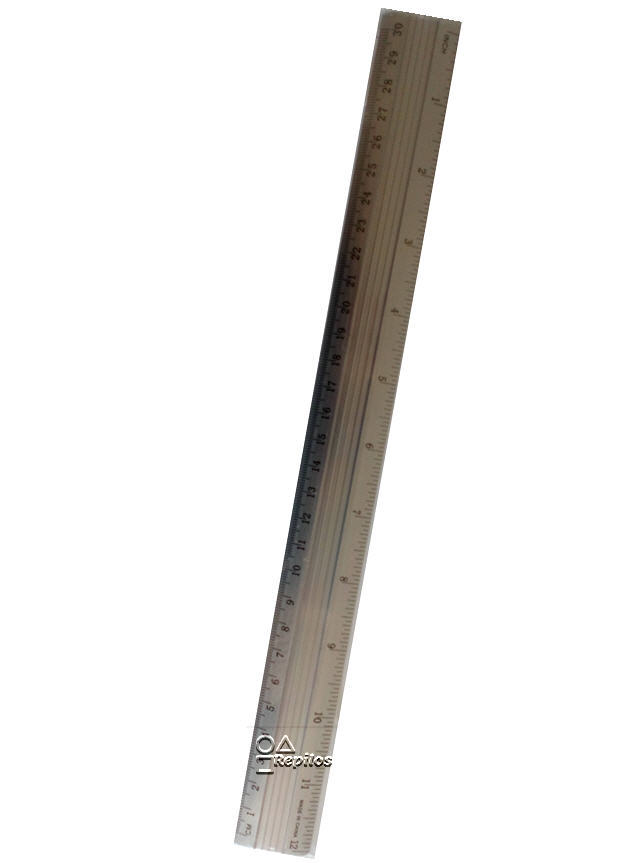 Regla metálica (30cm) para trabajos en cuero