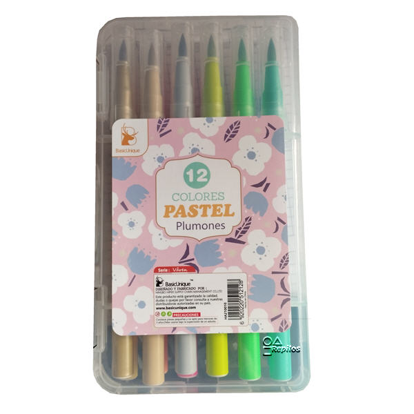 Plumones pastel BasicUnique – De la mano con tus hij@s